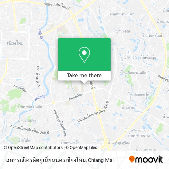 สหกรณ์เครดิตยูเนี่ยนนครเชียงใหม่ map