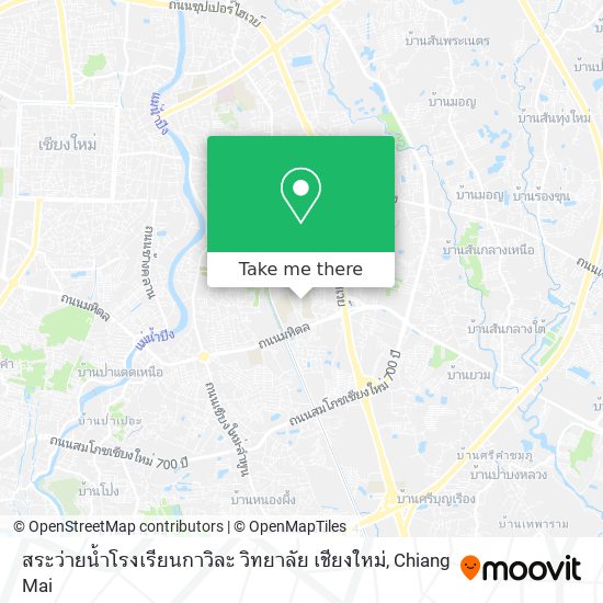 สระว่ายน้ำโรงเรียนกาวิละ วิทยาลัย เชียงใหม่ map