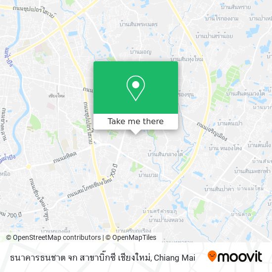 ธนาคารธนชาต จก สาขาบิ๊กซี เชียงใหม่ map