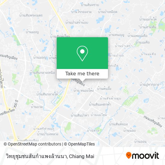 วิทยุชุมชนสันกำแพงล้านนา map