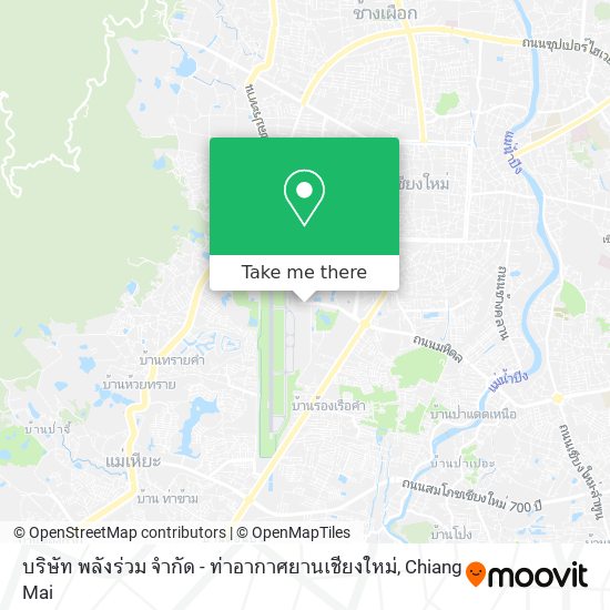 บริษัท พลังร่วม จำกัด - ท่าอากาศยานเชียงใหม่ map