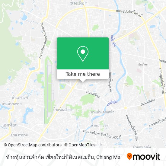 ห้างหุ้นส่วนจำกัด เชียงใหม่บิสิเนสแมชีน map