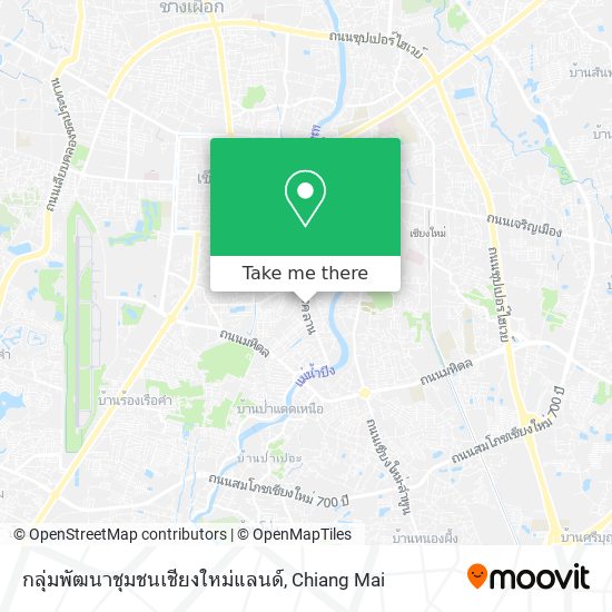 กลุ่มพัฒนาชุมชนเชียงใหม่แลนด์ map