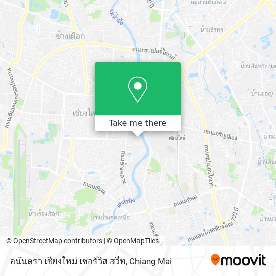อนันตรา เชียงใหม่ เซอร์วิส สวีท map