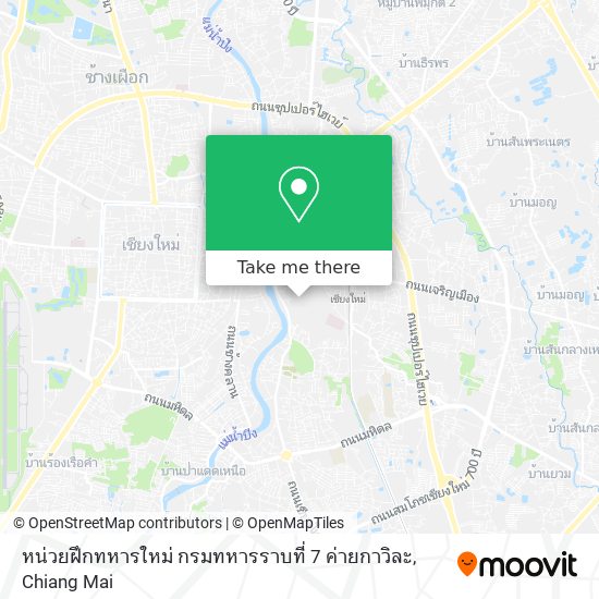 หน่วยฝึกทหารใหม่ กรมทหารราบที่ 7 ค่ายกาวิละ map