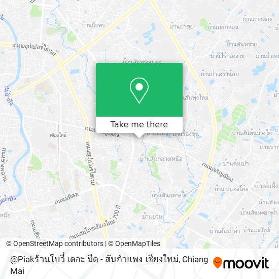 @Piakร้านโบวี่ เดอะ มีด - สันกําแพง เชียงใหม่ map