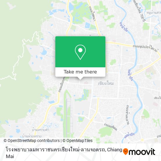 โรงพยาบาลมหาราชนครเชียงใหม่-ลานจอดรถ map