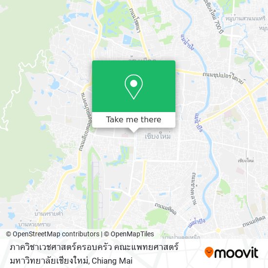 ภาควิชาเวชศาสตร์ครอบครัว คณะแพทยศาสตร์ มหาวิทยาลัยเชียงใหม่ map