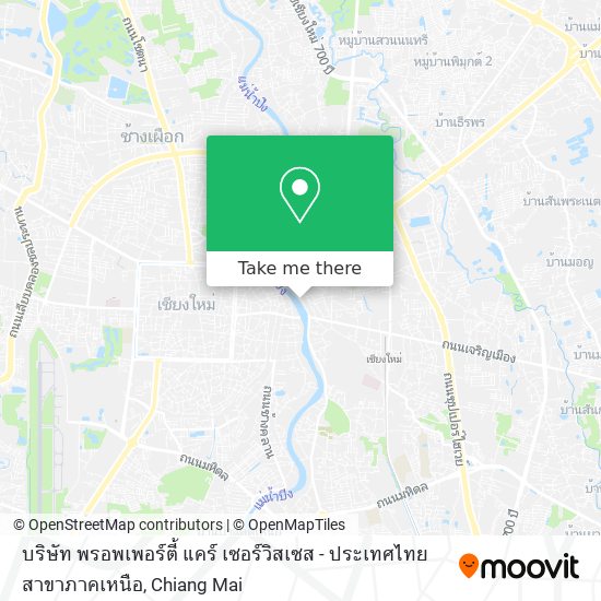 บริษัท พรอพเพอร์ตี้ แคร์ เซอร์วิสเซส - ประเทศไทย สาขาภาคเหนือ map