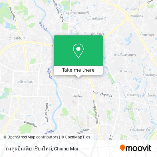 กงศุลอินเดีย เชียงใหม่ map