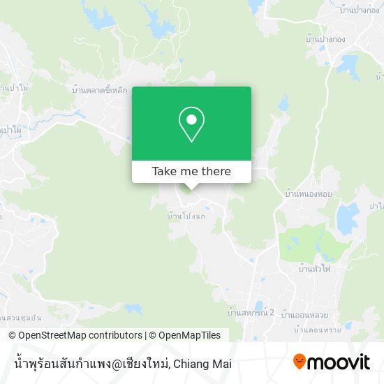 น้ำพุร้อนสันกำแพง@เชียงใหม่ map