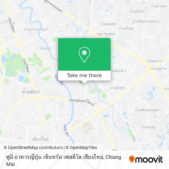 ฟูมิ อาหารญี่ปุ่น เซ็นทรัล เฟสติวัล เชียงใหม่ map