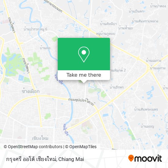 กรุงศรี ออโต้ เชียงใหม่ map
