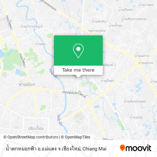 น้ำตกหมอกฟ้า อ.แม่แตง จ.เชียงใหม่ map