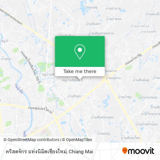 คริสตจักร แห่งนิมิตเชียงใหม่ map