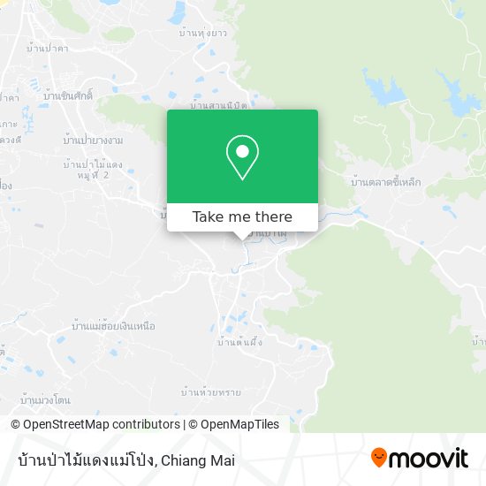 บ้านป่าไม้แดงแม่โป่ง map
