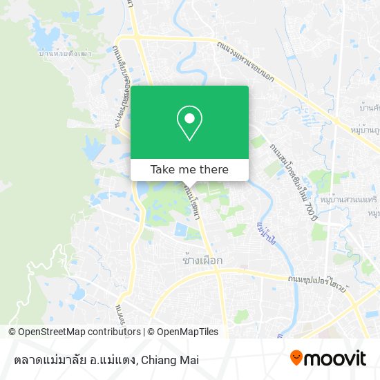 ตลาดแม่มาลัย อ.แม่แตง map