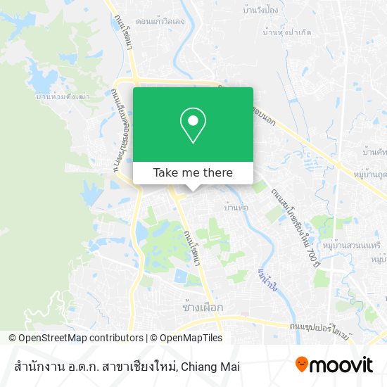 สำนักงาน อ.ต.ก. สาขาเชียงใหม่ map
