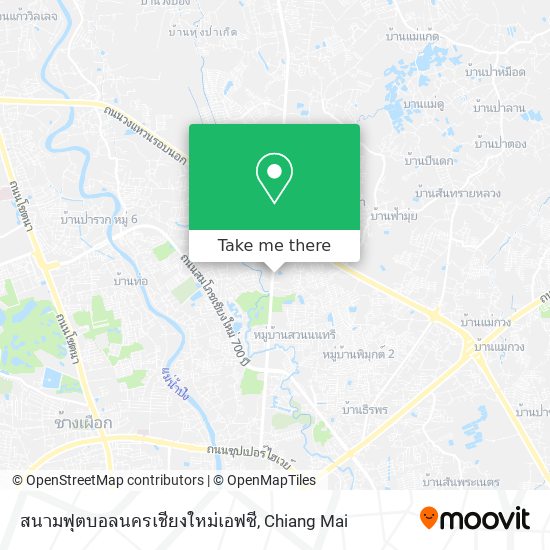 สนามฟุตบอลนครเชียงใหม่เอฟซี map