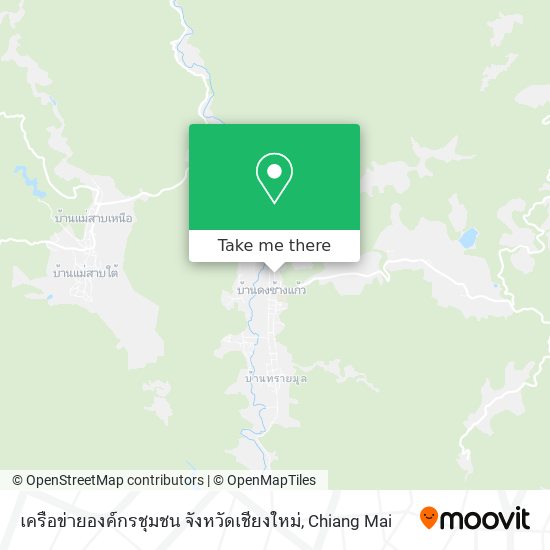 เครือข่ายองค์กรชุมชน จังหวัดเชียงใหม่ map