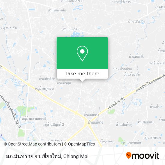 สภ.สันทราย จว.เชียงใหม่ map