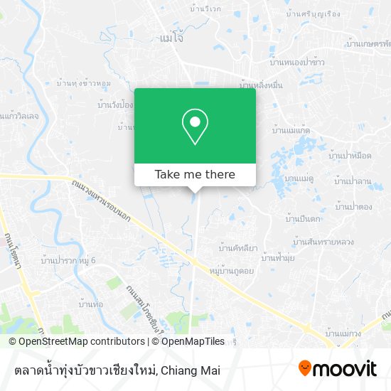 ตลาดน้ำทุ่งบัวขาวเชียงใหม่ map