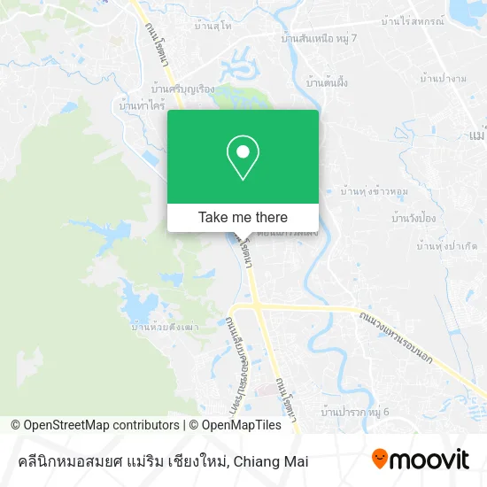 คลีนิกหมอสมยศ แม่ริม เชียงใหม่ map