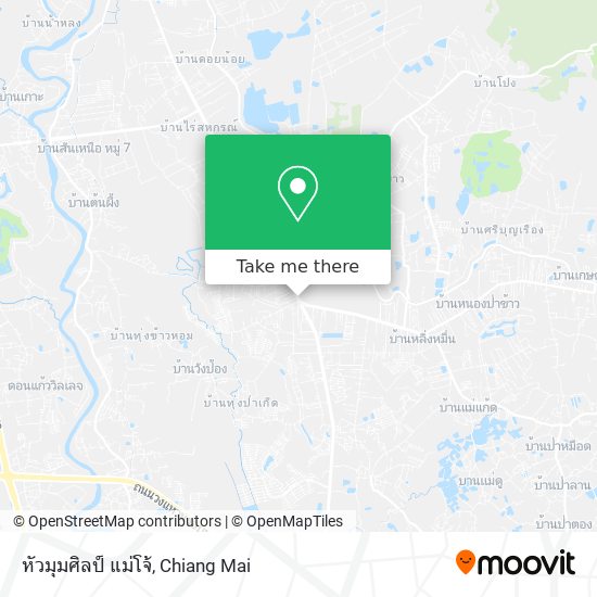 หัวมุมศิลป์ แม่โจ้ map