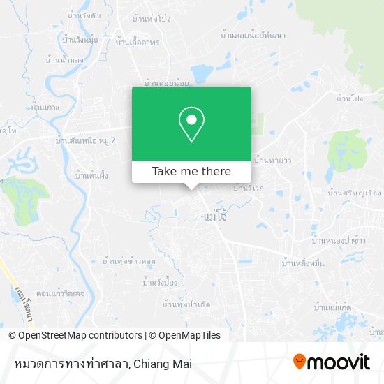 หมวดการทางท่าศาลา map