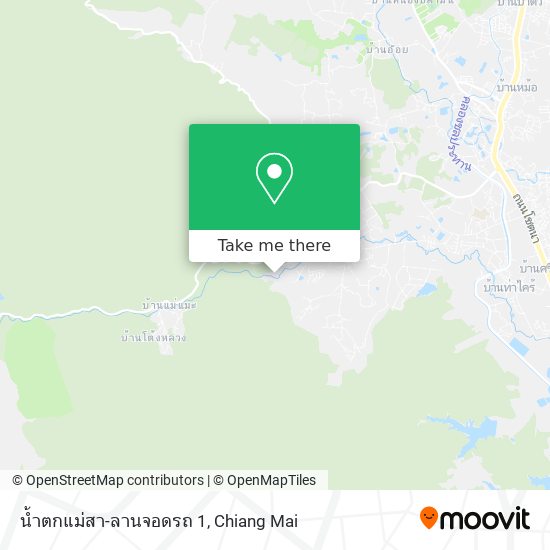 น้ำตกแม่สา-ลานจอดรถ 1 map