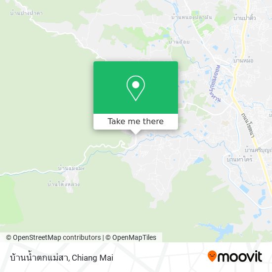 บ้านน้ำตกแม่สา map