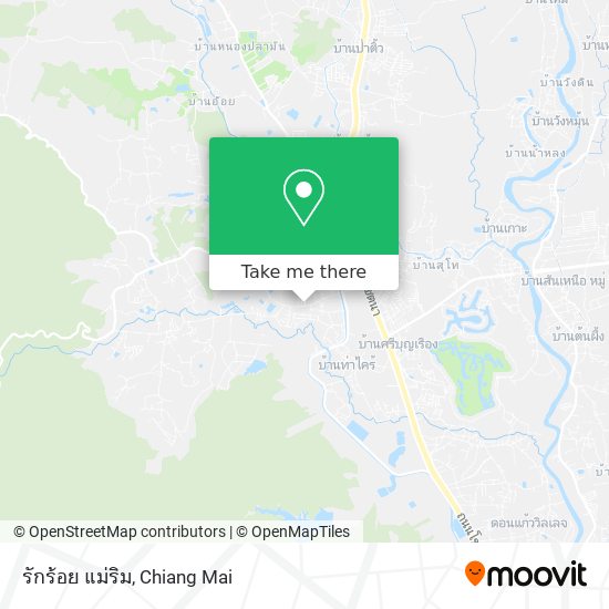 รักร้อย แม่ริม map