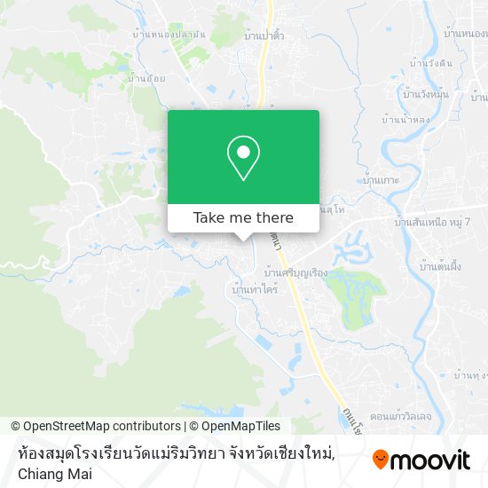 ห้องสมุดโรงเรียนวัดแม่ริมวิทยา จังหวัดเชียงใหม่ map