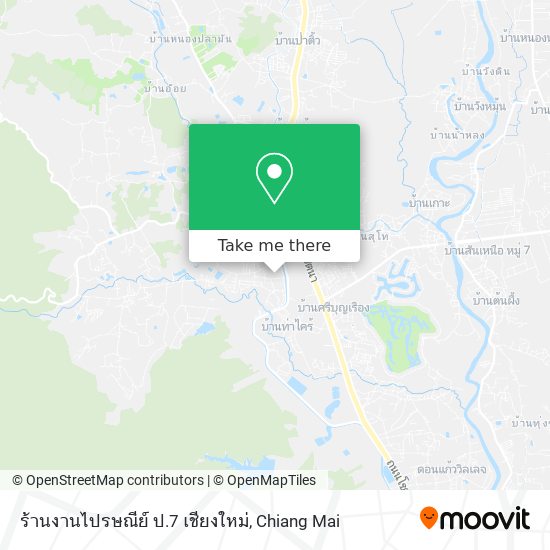 ร้านงานไปรษณีย์ ป.7 เชียงใหม่ map
