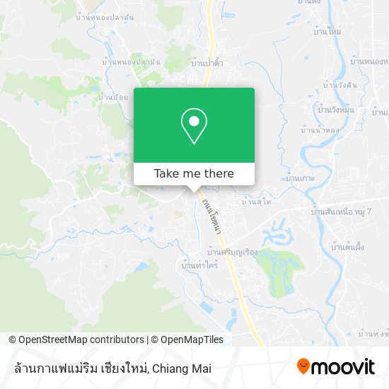 ล้านกาแฟแม่ริม เชียงใหม่ map