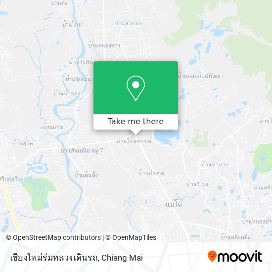 เชียงใหม่ร่มหลวงเดินรถ map