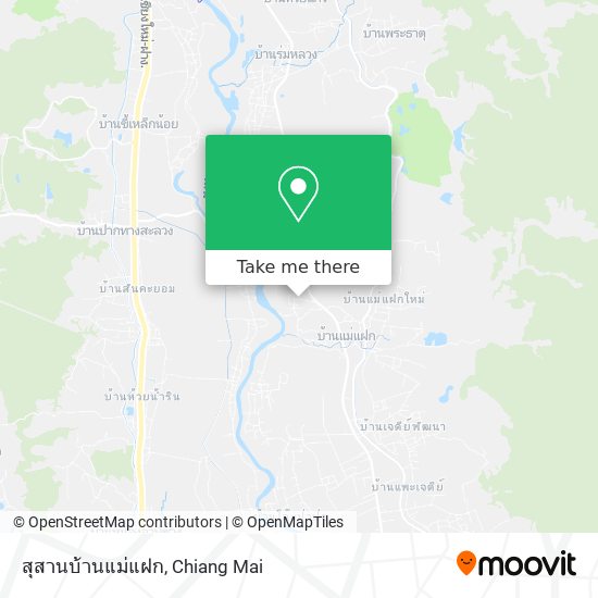 สุสานบ้านแม่แฝก map