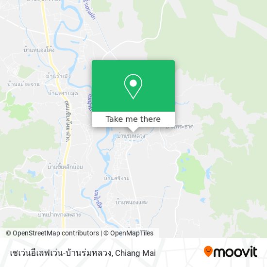 เซเว่นอีเลฟเว่น-บ้านร่มหลวง map