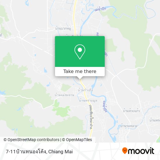7-11บ้านหนองโค้ง map