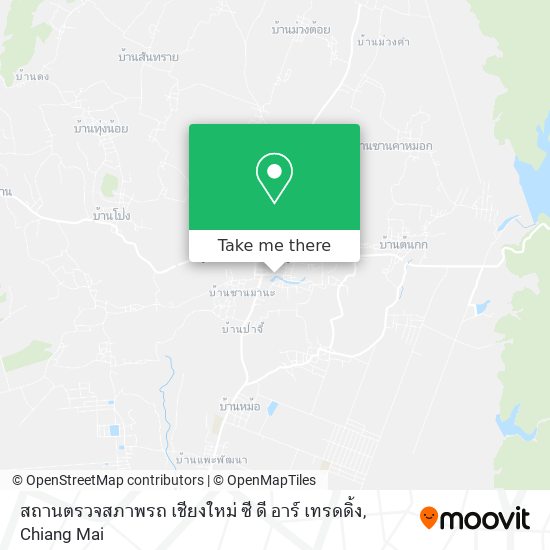 สถานตรวจสภาพรถ เชียงใหม่ ซี ดี อาร์ เทรดดิ้ง map