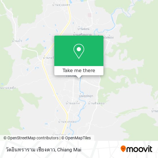 วัดอินทราราม เชียงดาว map