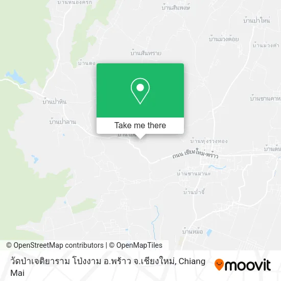 วัดป่าเจติยาราม โป่งงาม อ.พร้าว จ.เชียงใหม่ map