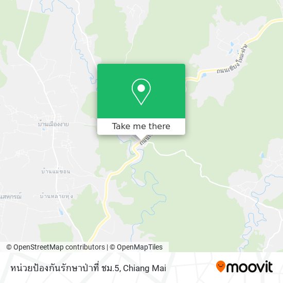 หน่วยป้องกันรักษาป่าที่ ชม.5 map