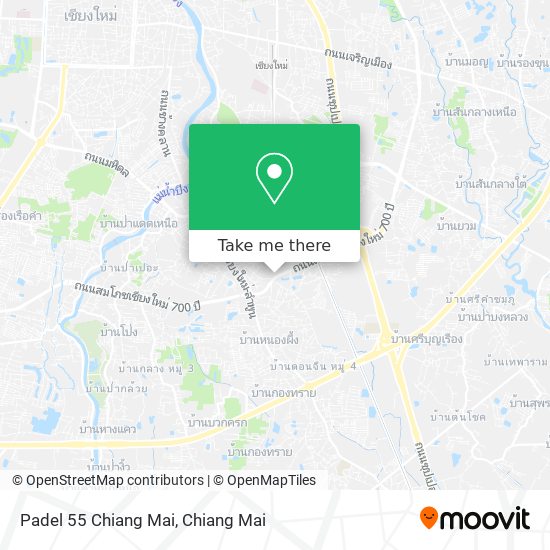 Padel 55 Chiang Mai map
