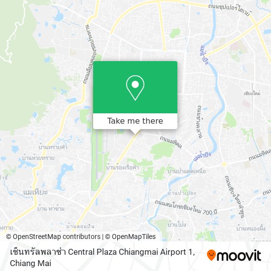 เซ็นทรัลพลาซ่า Central Plaza Chiangmai Airport 1 map