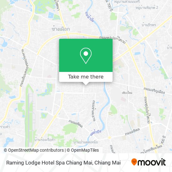 Raming Lodge Hotel Spa Chiang Mai map