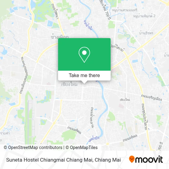 Suneta Hostel Chiangmai Chiang Mai map