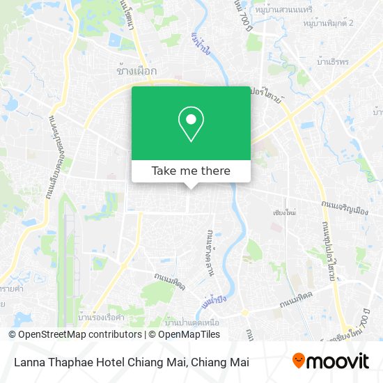Lanna Thaphae Hotel Chiang Mai map