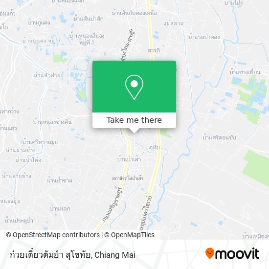 ก๋วยเตี๋ยวต้มยำ สุโขทัย map