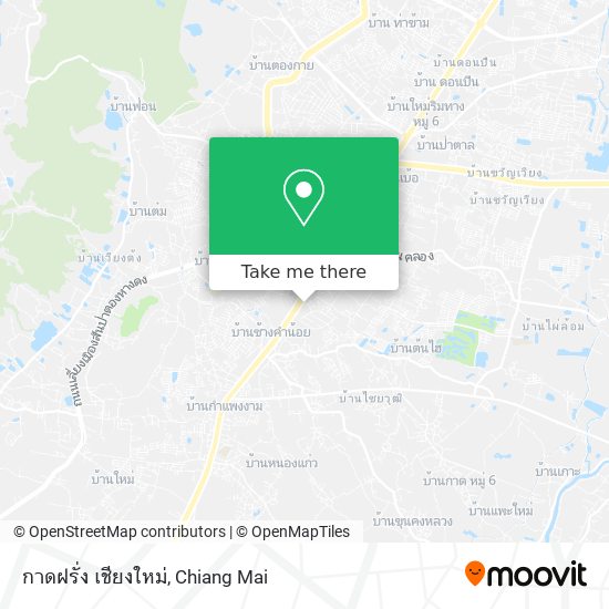 กาดฝรั่ง เชียงใหม่ map